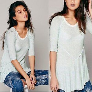 Free People Weekend Layering Tee - Mint Green